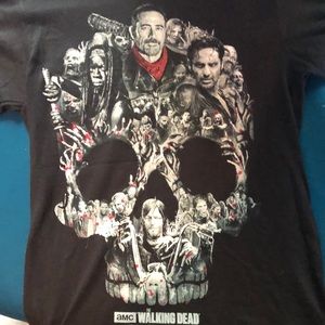 Never worn The Walking Dead skull shirt